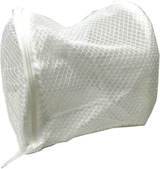 RKPM HOMES Mesh Garment & Laundry Bag I Bags with Zipper I Double Layer Washing Bag for Washing Machine Lingerie Washer I for Women Girl Bra Underwear Socks Stockings Travel – Cylinder Shape (White)