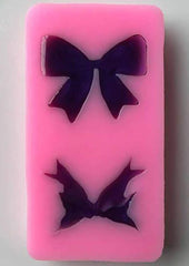 RKPM HOMES 2 Shape Bowknot Silicone Mold Mobile Phone epoxy Mold Decoration DIY Mold Marine World Soft Pottery Mold Pack of 1, Mold Size 8.6 X 4.6 x 1.4 Cm.