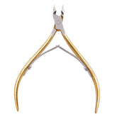 RKPM HOMES Cuticle Trimmer Professional Surgical Grade Stainless Steel for Cuticle Cutter Stainless Steel Nipper – Sharp Blades with Double Spring – Manicure Pedicure Tool for Home and Salon (Gold)