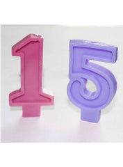 RKPM HOMES Chocolate Mould Tray I 3D Fondant 0 to 9 Number Shape Silicone Lollipop Mould I Blocks Number Baking Tin for Handmade DIY Jelly Pastry Cupcake Muffin Cookies Cake Decoration - 10 Cavity