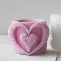 RKPM HOMES Love Candle Mold I 3D Fondant Heart Cup Shape Silicone Epoxy Casting Mould I for DIY Handmade Ornament Cake Décor Chocolate Aromatherapy Soap Resin Art Craft Making Home Party Decoration