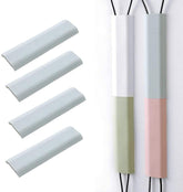RKPM HOMES Cable Protector I Concealer Cord Cover I Self-Adhesive Wall Mount Paintable Cable Management for Home, Office, Warehouse I Easy to Unfold & Open I Raceway to Hide Wires (Pack of 4, Grey)