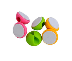 RKPM HOMES Cable Holder Clips Multipurpose Cable Organiser Clip with Double Tape -Multi Color Set of 12 Clips