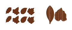 RKPM HOMES Leaf Shape Chocolate Mould | Silicone Candy Mold | Baking Tools for Cake Chocolate Candy Ice Jelly | Cake Baking Moulds | Bakeware Molds | Brown – 8 Cavity
