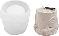 RKPM HOMES Candle Holder Vase Resin Mold I Shell Starfish Shape Vessels Silicone Epoxy Casting Mould I Concrete Molds for DIY Handmade Jewelry Storage Box Plaster Art Crafts Flower Plant Holder