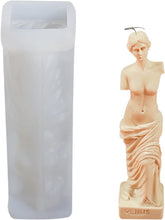 RKPM HOMES Venus Goddess Candle Mold I 3D Roman Mythology Venus Silicone Body Holder Mould I for Handmade DIY Ornament Aromatherapy Resin Art Craft Making Soap Home Wedding Party Decoration