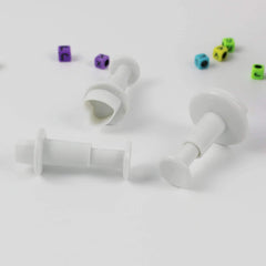 RKPM HOMES 3-Pieces DIY Cake Plunger Cutter Molds Sugarcraft Cake Decorating, (Heart Shape)