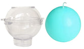 RKPM HOMES Round Shape Candle Mould I 3D Ball Orb Sphere Acrylic Epoxy Casting Mold I for DIY Handmade Pendant Necklace Jewelry Chocolate Keychain Plaster Soap Bath Bomb Resin Wax Art Crafts (6 CM)