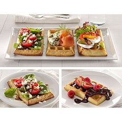 RKPM 4 Cavity Silicone Waffle Mold, 10-inch, Red