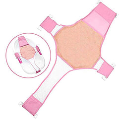 RKPM Newborn Baby Bath Seat Support Net Bathtub Sling Shower Mesh Bathing Cradle Rings for Tub (Bathtub not Included)(Pink)