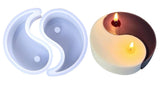 RKPM HOMES Tai Chi Shape Candle Mold I 3D Silicone Scented Wax Mould I Succulent Molds I for DIY Handmade Chocolate, Cake Décor, Aromatherapy, Soap, Resin Art Craft Making, Home Party Decoration