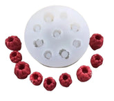 RKPM HOMES Blueberry and Raspberry Chocolate Mold I 3D Mini Fruits Berry Silicone Casting Cupcake Mould I for DIY Cake Decor, Polymer Clay, Candy, Cookies, Muffin, Soap Resin Art Crafts (9 Cavity)
