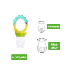 RKPM HOMES® Baby Fruit Feeder Pacifier,Fresh Food Feeding Teether for Toddler, Soothing Gum Relief, Infant Silicone Teething Toy,Includes Silicone Nipple (Blue)