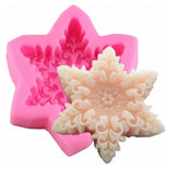 RKPM HOMES Snowflake Shape Candy Mold I 3D Fondant Star Silicone Chocolate Mould I for DIY Handmade Soap, Candle, Cakes French Dessert, Lollipop Ice Cube Jello Cookies, Cupcake, Decoration Tools