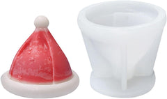 RKPM HOMES Candle Mold I 3D Fondant Silicone Scented Wax Mould I Special for Christmas Succulent Molds for DIY Handmade Aromatherapy Ornament Soap Cake Décor, Resin Art Craft (Christmas Hat)