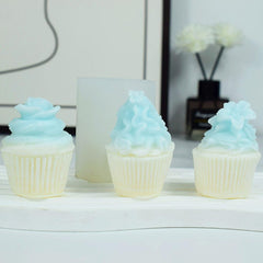 RKPM HOMES Cupcake Shape Chocolate Mold I 3D Flower Ice Cream Silicone Casting Mould I for DIY Handmade Cake Décor Candy Jelly Gummy Muffin Cookies Soap Ice Cube Resin Wax Candle Art Craft (Style3)