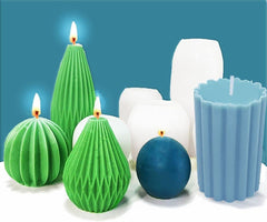 RKPM HOMES Bottle Shape Candle Mold I 3D Fondant Irregular Cylinder Pillar Silicone Epoxy Mould I for DIY Handmade Ornament Chocolate, Cake Décor, Aromatherapy, Soap, Resin Art Craft Making