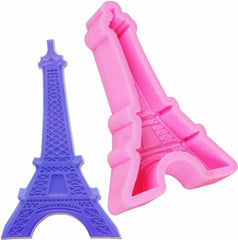 RKPM HOMES Fondant Mold I 3D Paris Eiffel Tower Shape Silicone Aromatherapy Gypsum Mold I for DIY Handmade Cake Décor Jelly Dessert Pastry Gum Paste Polymer Clay Soap Resin Candle Decoration (Large)