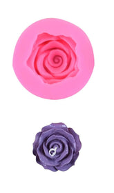 RKPM HOMES Bloom Flower Chocolate Mold I 3D Fondant Petals Rose Shape Silicone Candy Mold I for Handmade DIY Cake Décor Dessert Gum Paste Polymer Clay Muffin Soap Resin Candle Cupcake Décor (Small)