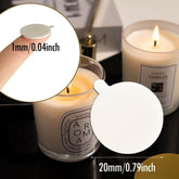 RKPM HOMES Candle Wick Stickers with Handle I Adhere Steady in Hot Wax Double-Sided Sticky Glue Dots with The Little ‘‘Tail’’ I Heat Resistance I for Candle Making