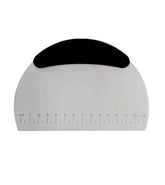 RKPM Bench Scraper Chopper Stainless Steel Non Sleep Kitchen Food Scraper Icing Smoother Blade with Measuring Scale for Dough, Cake, Pizza (S Steel Round)