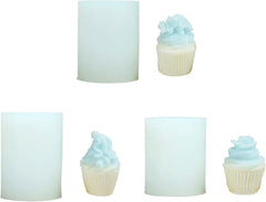 RKPM HOMES Cupcake Shape Chocolate Mold I 3D Flower Ice Cream Silicone Casting Mould I for DIY Handmade Cake Décor Candy Jelly Gummy Muffin Cookies Soap Ice Cube Resin Wax Candle Art Craft (Style3)
