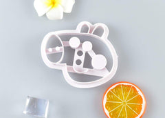 RKPM HOMES 2pc Peppa Pig Plunger Cutter Fondant Supplies Cutting Set for Cupcake Decorating (Peppa Pig Cartoon)