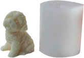 RKPM HOMES Sitting Dog Shape Candle Mold I 3D Fondant Cute Puppy Silicone Sculpture Casting Mould I for DIY Handmade Ornament Chocolate, Cake Décor, Aromatherapy, Plaster, Soap, Resin Art Craft Making