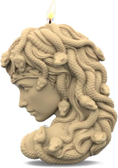 RKPM HOMES Candle Mold I 3D Lady Snake Head Shape Silicone Epoxy Mould I for DIY Handmade Ornament Cake Décor, Aromatherapy, Soap, Melt Resin Polymer Clay Resin Art Craft Making, Home Decoration