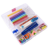 RKPM 51 Pcs/Set Needle Arts Crochet Set Knitting Craft Weaving Plastic Yarn Sewing Tools (51 Pcs/Set Needle Arts Crochet Set)