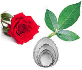 RKPM HOMES Stainless Steel Gum Paste Flower and Leaf Cutter Set - Fondant Cookie Cutter Sugarcraft Making Tool for Wedding, Birthday Cake Decorating (Rose Leaf)