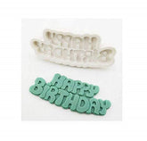 RKPM HOMES Happy Birthday Shape Chocolate Mould | Silicone 3D Candy Mold | Baking Tools for Cake Chocolate Candy Ice Jelly Soap Pudding | Cake Baking Moulds | Bakeware Molds | Multicolor