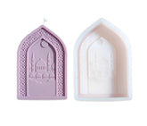 RKPM HOMES Classical Villas Palace Candle Mold I 3D Arabian Gate Castle Shape Casting Silicone Epoxy Mould I for DIY Handmade Ornament Aromatherapy Cake Décor Soap Resin Art Craft Home Decoration (Morning Ceremony)