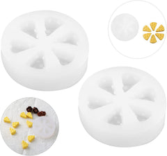 RKPM HOMES Cookie Fondant Mold I 3D Silicone Donut Mould I for DIY Handmade Sugarcraft Cake Decoration, Polymer Clay, Candy, Cupcake Toppers, Jelly, Muffin, Soap Resin Wax Making (6 Cheese Cube)