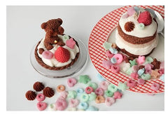 RKPM HOMES Cookie Fondant Mold I 3D Silicone Donut Mould I for DIY Handmade Sugarcraft Cake Decoration, Polymer Clay, Candy, Cupcake, Jelly, Muffin, Soap Resin Wax Making (Cream Grains - Big)