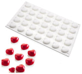 RKPM HOMES Small Heart Shape Chocolate Mold I 3D Fondant Love Silicone Baking Mould Tray I for DIY Handmade Cake Mousse Dessert Jelly Pudding Ice Cream Soap Candle Valentine's Day Wedding - 35 Cavity