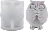 RKPM HOMES Birds Candle Mold I 3D Cute Owl Shape Silicone Epoxy Casting Mould I for DIY Handmade Ornament, Cake Décor, Aromatherapy, Soap, Resin Art Craft Making, Home Office Decoration (Don’t Speak)