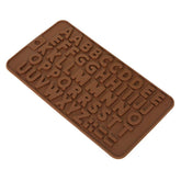 RKPM HOMES Alphabet Shape Chocolate Mould | ABCD Silicone Candy Mold | Baking Tools for Cake Chocolate Candy Ice Jelly | Cake Baking Moulds | Bakeware Molds | Brown - Set of 1