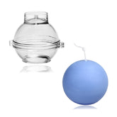 RKPM HOMES Round Shape Candle Mould I 3D Ball Orb Sphere Acrylic Epoxy Casting Mold I for DIY Handmade Pendant Necklace Jewelry Chocolate Keychain Plaster Soap Bath Bomb Resin Wax Art Crafts (9 CM)
