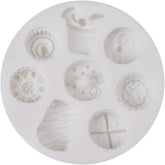 RKPM HOMES Doughnuts Cola Modeling Cake Mold I 3D Fondant Silicone Chocolate Mould I for DIY Sugarcraft Cupcake Topper, Polymer Clay, Candy, Cookies, Muffin, Soap Wax Making Crafting - 8 Cavity