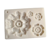 RKPM HOMES Chocolate Mold I 3D Fondant Flower & Leaves Shape Rectangle Silicone Baking Mould Tray I for Handmade DIY Jelly Cakes Dessert Candy Pastry Polymer Clay Muffin Cupcake Décor (Rose)