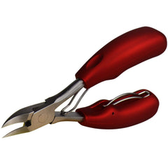 RKPM HOMES Professional Toe Nail Clippers for Thick and Ingrown Toenails, Heavy duty Toenail Clippers for Men & Seniors with Stainless Steel Sharp Blades and Lighter Soft Big Handle(Red)