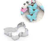 RKPM HOMES Stainless Steel Butter Fly Shape Cookie Cutter Biscuit Cutter, Cake Decorating Tool, Size 7.2 X 11.5 X 2.5 CM