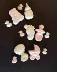 RKPM HOMES 6 Cavities Silicone Soap Molds, Homemade Soap Making Chocolate Baking Molds (6 Cavity Baby Tool Mold)