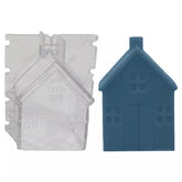 RKPM HOMES Candle Mould I 3D Fondant House Shape Polycarbonate Scented Mold I for DIY Handmade Cake Décor Aromatherapy Soap Candles Making Art Craft Home Wedding Dinner Party Decoration (A)