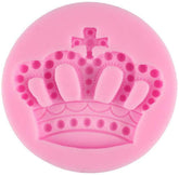 RKPM HOMES Crown Fondant Silicone Molds Princess Crown Fondant Cake Molds Crown Heart Mold for Sugar Chocolate Mold Wedding Cake Decoration Tools (1 Cavity Crown Mold)