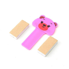 RKPM Pack of 2 Toilet Seat Pad Cover Lifter Lift Handle - Cartoon Print Pink 2 Pcs