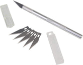 RKPM HOMES Art Knife with 5 Metal Blade Wood Paper Cutter Fruit Food Craft Pen Engraving Cutting Art Supplies (Set Of 3)