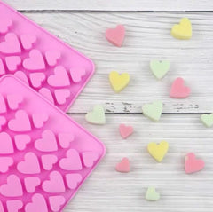 RKPM HOMES Love Fondant Mold I 3D Small & Big Heart Shape Silicone Baking Mould I Tray for Handmade DIY Jelly Cakes Dessert Candy Chocolate Pastry Soap Resin Candle Muffin Cupcake Décor – 56 Cavity