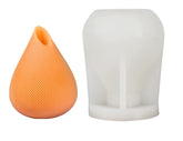 RKPM HOMES Water Drop Shape Candle Molds I Round Striped 3D Fondant Silicone Epoxy Candlestick Mould I for Handmade Ornament Aromatherapy Plaster, Soap, Resin Epoxy Casting, Art Craft Making Tools